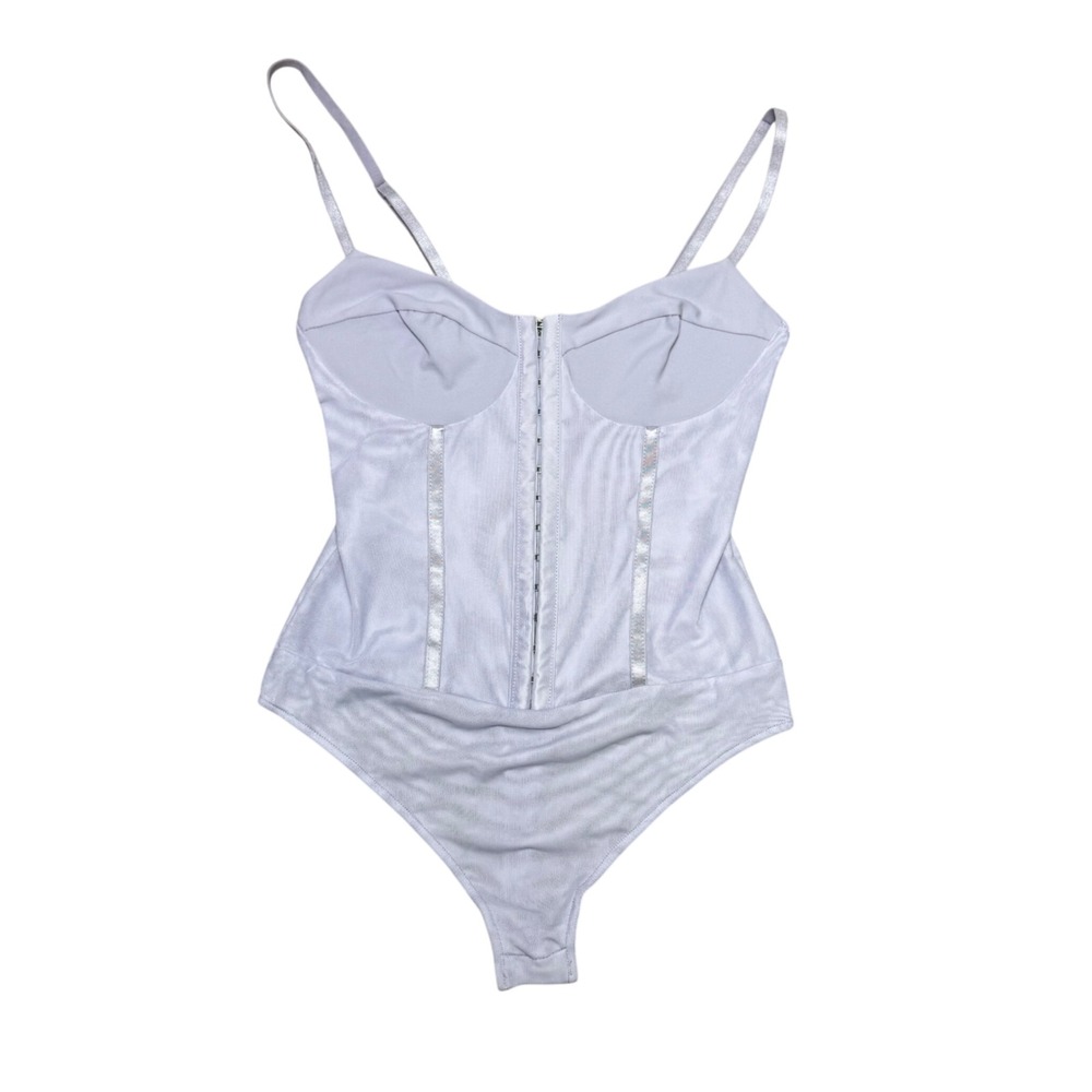 Free People Intimately Night Rhythm Corset Bodysuit Lilac Size XS - Picture 3 of 9